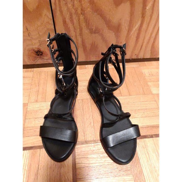 Short Leather Buckle Gladiator sandals - Picture 1 of 6